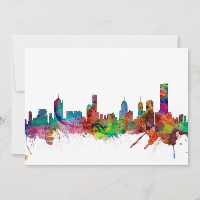 Carte Melbourne Skyline (Devant)