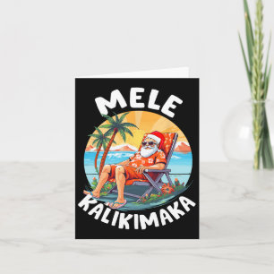 Carte Mele Kalikimaka Noël Hawaïen À Hawaii Sunba