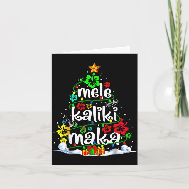 Carte Mele Kalikimaka Trocal Christmas Hawaiian Santa Xm (Devant)