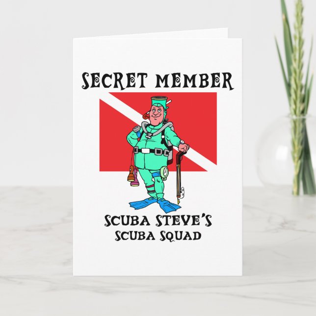 Carte Membre secret SCUBA Steve (Devant)