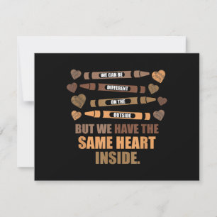 Carte Même coeur Noir Mois d'Histoire Africaine Américai