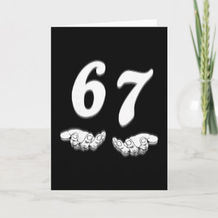 Carte Mème drôle de geste de la main Six Sept Argot Gen 