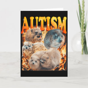 Carte Mème drôle de marmottes autistes Autisme A