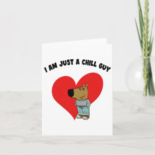 Carte Mème drôle Je suis juste un gars cool Saint-Valent
