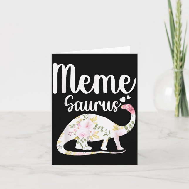Carte Meme Saurus Grandma Mother's Day Thanksgiving Chri (Devant)