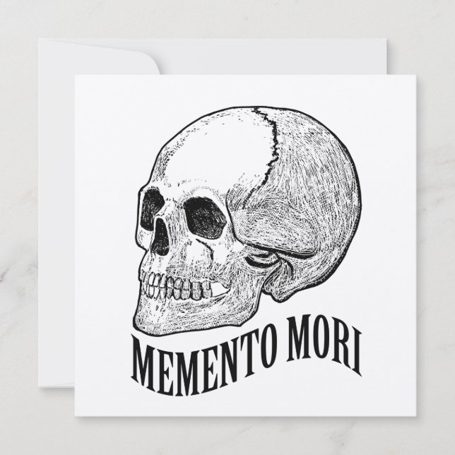 Carte Memento mori (Devant)