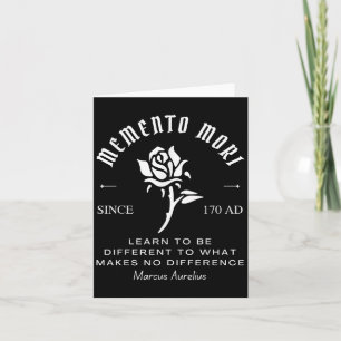 Carte Memento Mori Stoicism Marcus Aurelius Philos stoïq