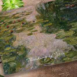 Carte Mémorial Bereavement Eau Lys Sympathie