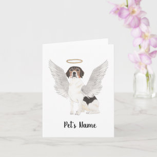 Carte Mémorial de la sympathie Beagle personnalisée