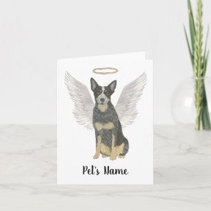 Carte Mémorial de la Sympathie de Blue Cattledog Heeler