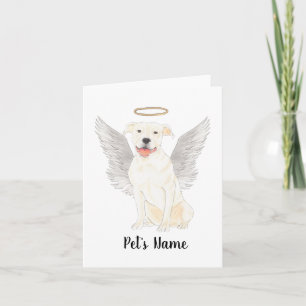 Carte Mémorial de la Sympathie du Staffy Blanc
