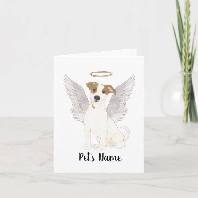 Carte Mémorial de la sympathie Jack Russell Terrier (Devant)