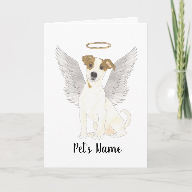 Carte Mémorial de la sympathie Jack Russell Terrier (Devant)
