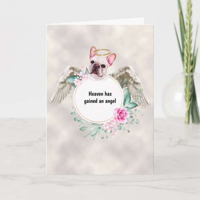 Carte Mémorial des animaux poème français de l'ange bull (Devant)