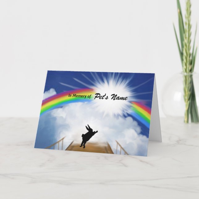 Carte Mémorial du Pont Arc en Ciel pour les lapins (Devant)