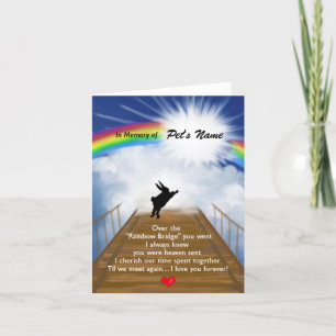 Carte Mémorial du Pont Arc en Ciel pour les lapins