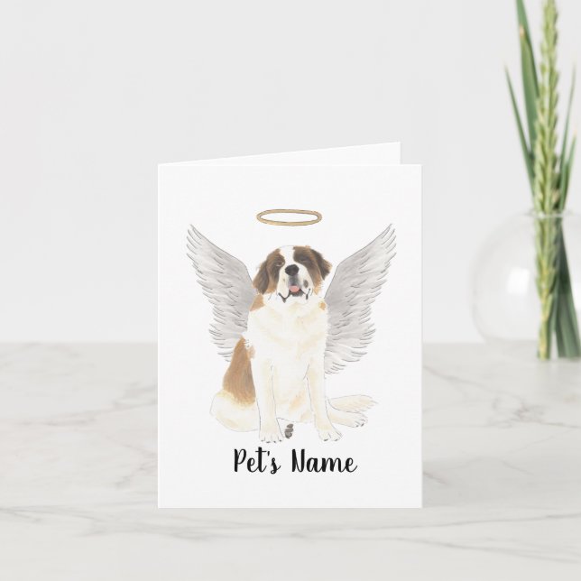 Carte Mémorial Sympathique de Saint-Bernard personnalisé (Devant)