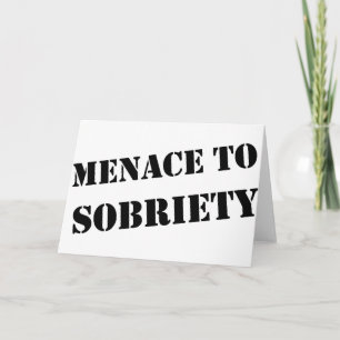 Carte Menace À La Sobriété