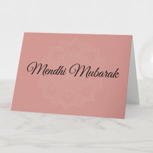 Carte Mendhi Mubarak Dua de mariage islamique Félicitati