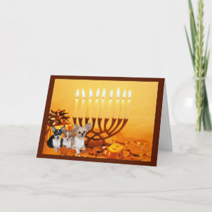 Carte Menorah1 de Chanukah de chiwawa