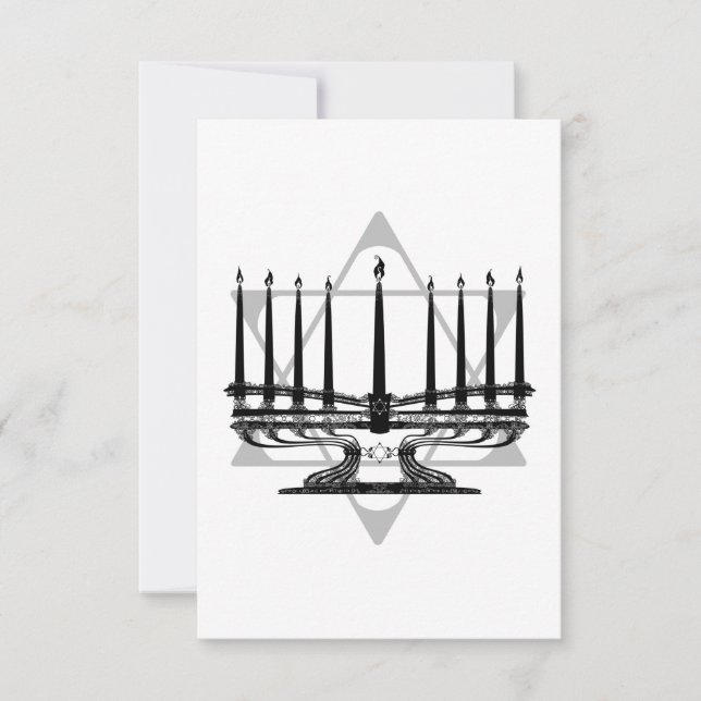 Carte Menorah et Star (Devant)