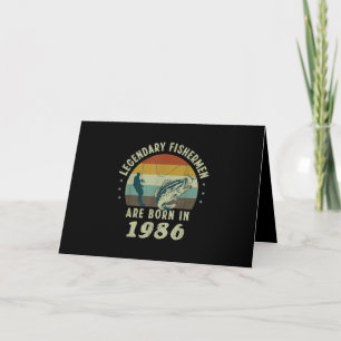 Carte Mens Funny 35th Birthday Fishing Gift pour 35 Year