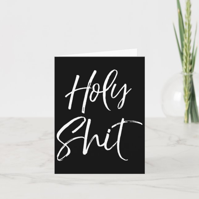 Carte Mens Funny Holy Gag Gift Excitement Quote Saying H (Devant)