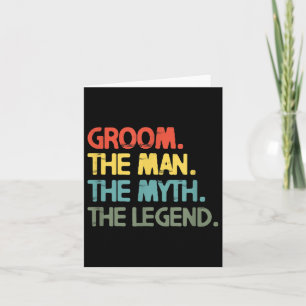 Carte Mens Groom Mariage Bachelor Party Retro Vintage