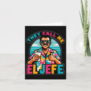 Carte Mens On M'Appelle El Jefe Le Patron En Espagnol Fu