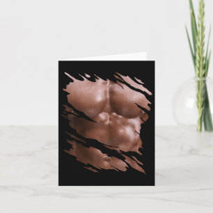 Carte Mens Poitrine Six Pack I Muscles Bodybuilder I Fak