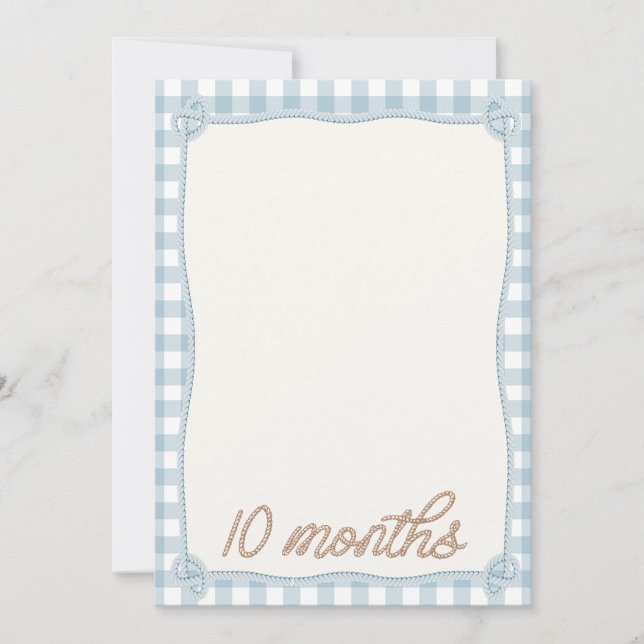 Carte mensuelle vintage de Rodéo Plaid 10th Month  (Devant)