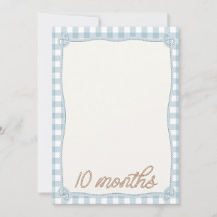 Carte mensuelle vintage de Rodéo Plaid 10th Month