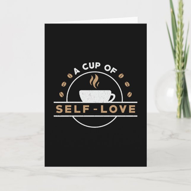 Carte Mental Health A Cup of Self-Love Care Awareness (Devant)