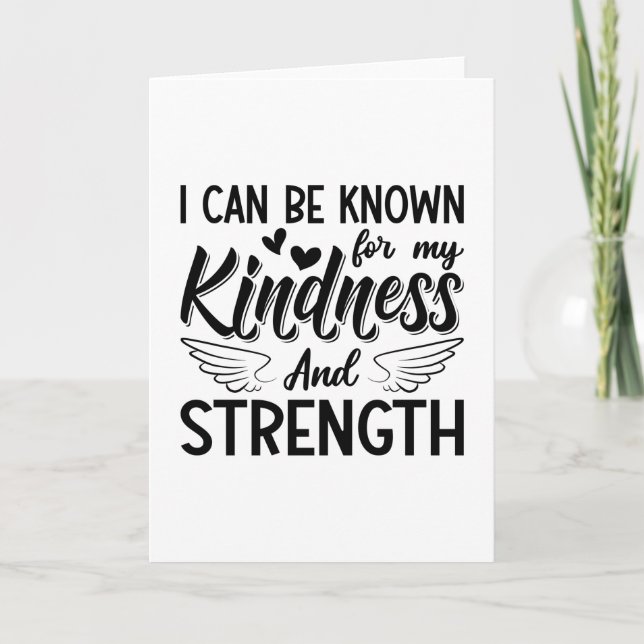 Carte Mental Health Kindness And Strength Anxiety Anxie (Devant)