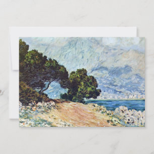 Carte Menton vu du Cap Martin par Claude Monet