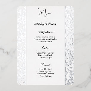 Carte menu Mariage