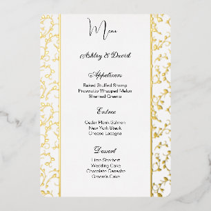 Carte menu Mariage