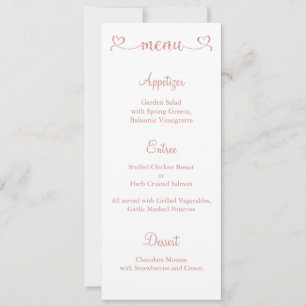 Carte Menu, Menu Mariage, Carte Menu Dîner