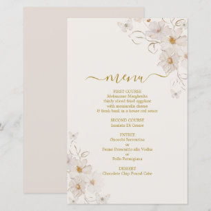Carte menu Papillons