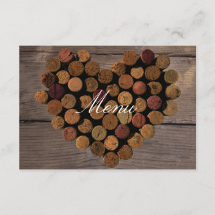 Carte menu Vin Cork #2