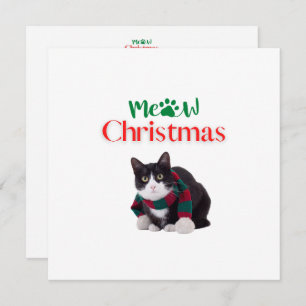 CARTE MEOW CHRISTMAS CAT