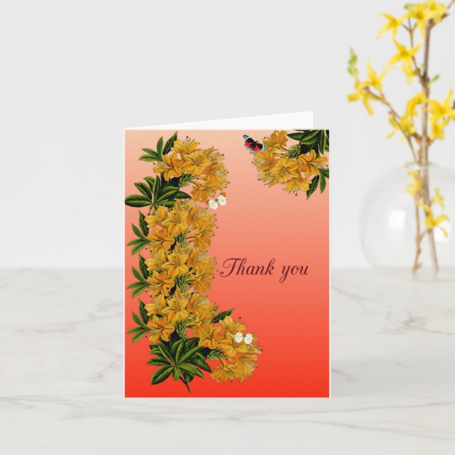 Carte Merci (Fleur jaune)
