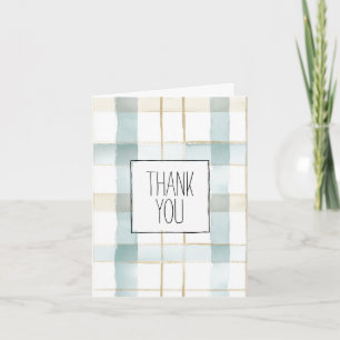 Carte Merci Aqua Mint Stripes