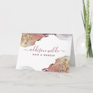 Carte Merci au client pour l'art liquide moderne violet 
