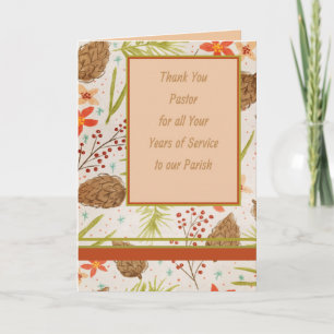 Carte Merci au pasteur