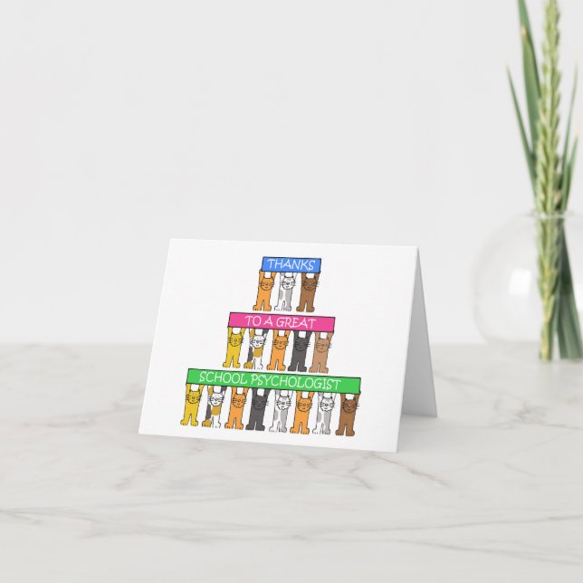 Carte Merci au psychologue scolaire (Devant)