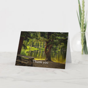 Carte Merci Belle Matin Lumière Sunrise Écriture