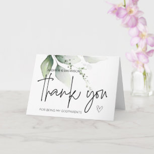 Carte Merci cadeau de parrain pour être mes parentes C