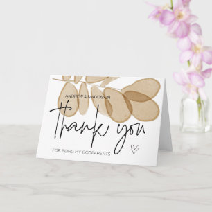 Carte Merci cadeau de parrain pour être mes parentes C