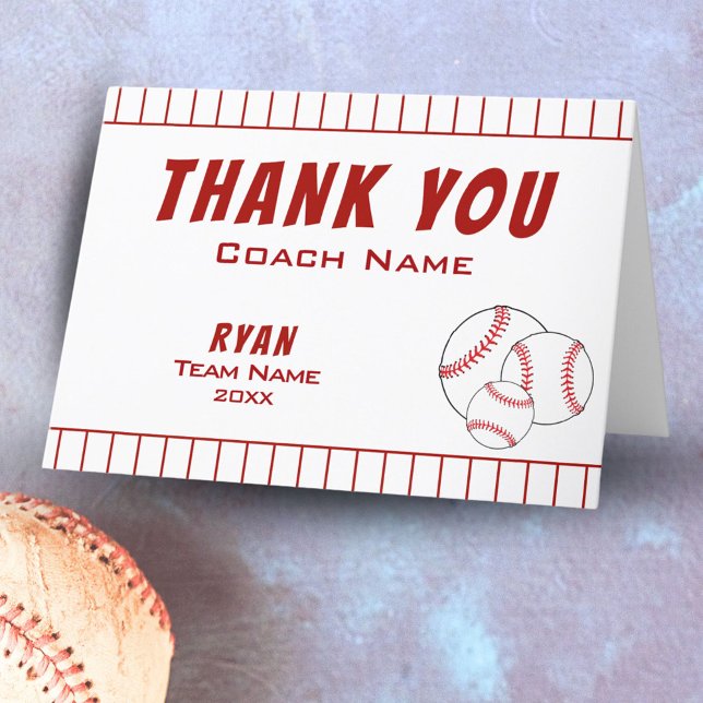 Carte Merci Coach Baseball (Créateur téléchargé)